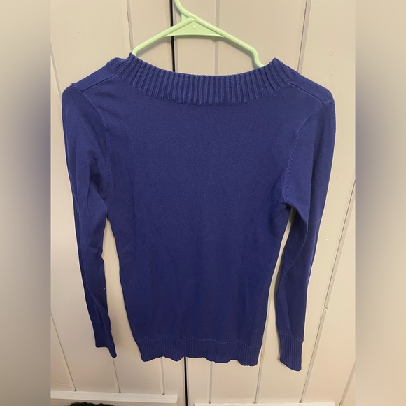 Blue scoop neck sweater - Picture 3 of 3